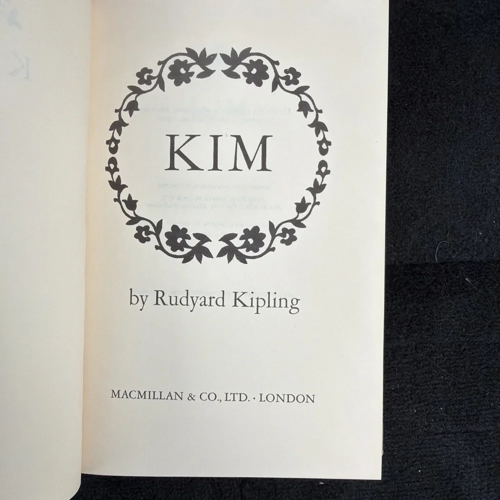 KIM by Rudyard Kipling MacMillan VTG HC Rare